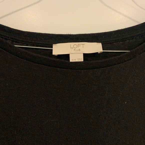Loft Plus Black Tshirt Size 16/18 - Picture 3 of 5
